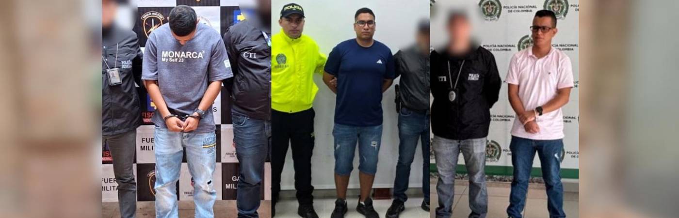 Los sujetos habrían recibido dinero por entregar información sobre movimientos del Ejército. FOTO: CORTESÍA FISCALÍA GENERAL DE LA NACIÓN