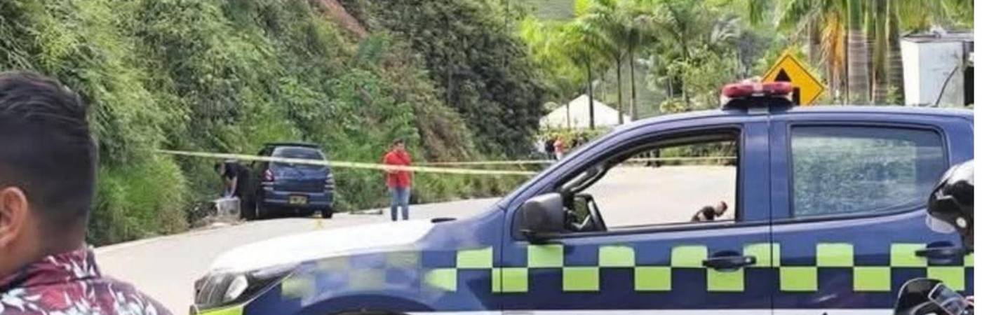 Acordonamiento de escena del crimen. FOTO: TOMADA DE HORA 13 NOTICIAS