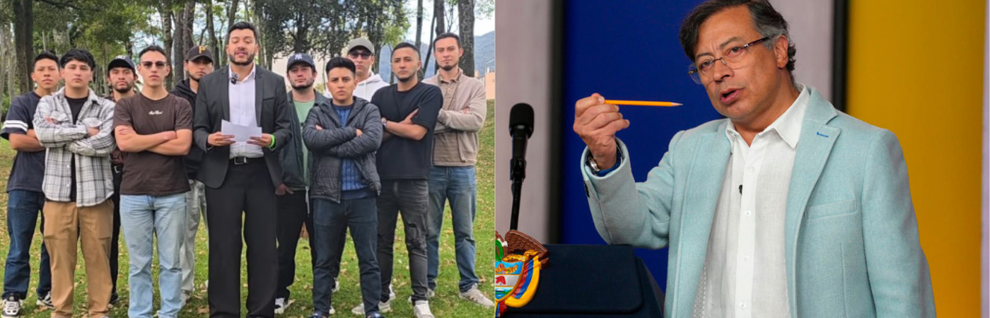 11 hombres se pronunciaron rechazando palabras del presidente Petro. /FOTOS: CAPTURA DE VIDEO Y ARCHIVO