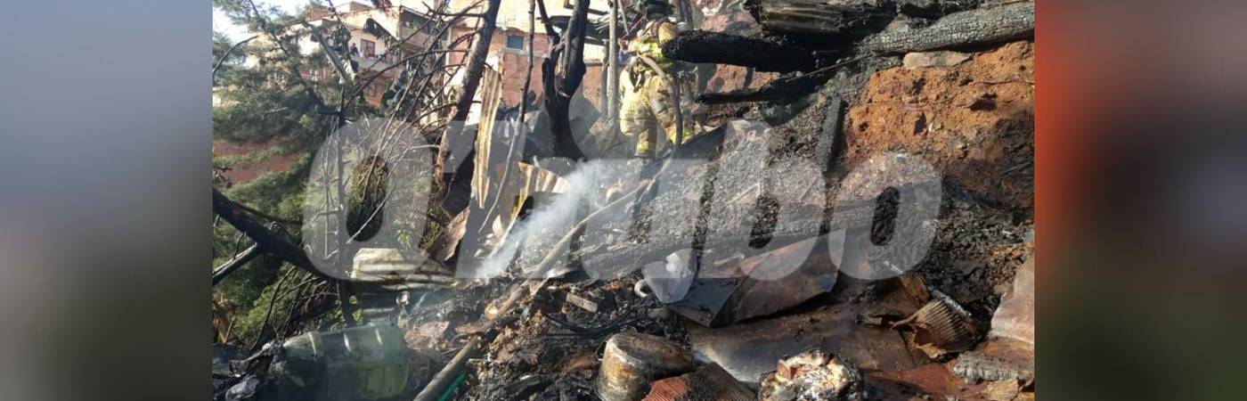 Incendio en el barrio Llanaditas. FOTO: CORTESÍA