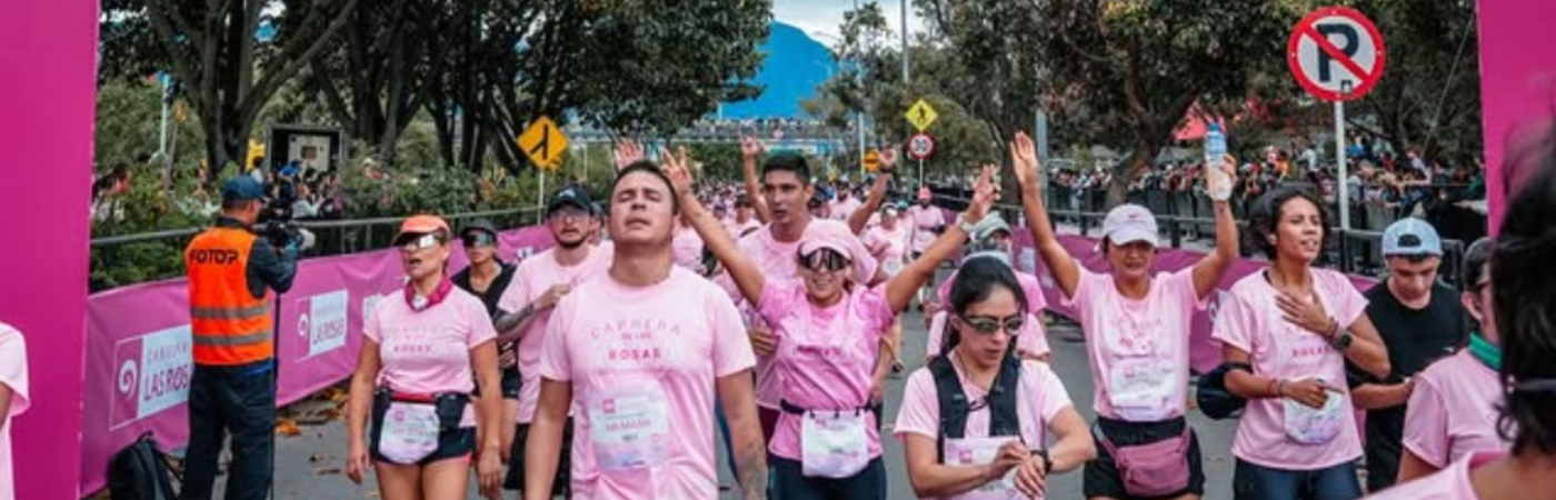 Carrera de las Rosas para la detección temprana del cáncer de mama. /FOTO: INSTAGRAM @CARRERADELASROSAS