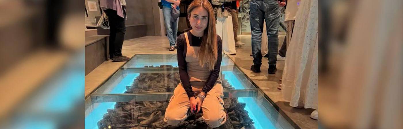 Johanna Fadul estuvo en Israel con un viaje patrocinado. /FOTO: INSTAGRAM @johannafadul.