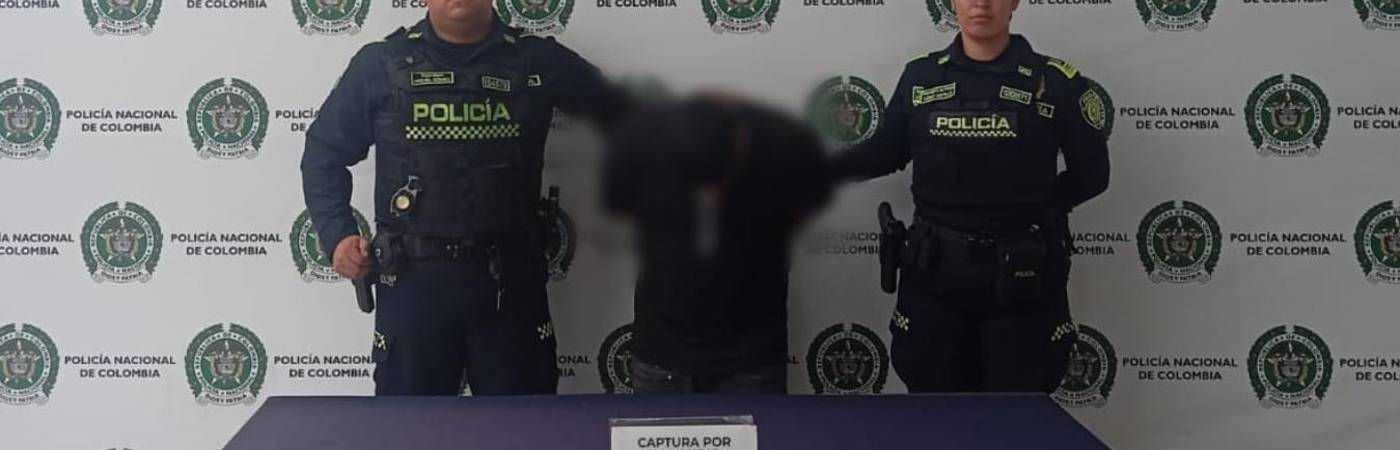 Presunto responsable de homicidio en Bello. /FOTO: POLICÍA METROPOLITANA DEL VALLE DE ABURRÁ