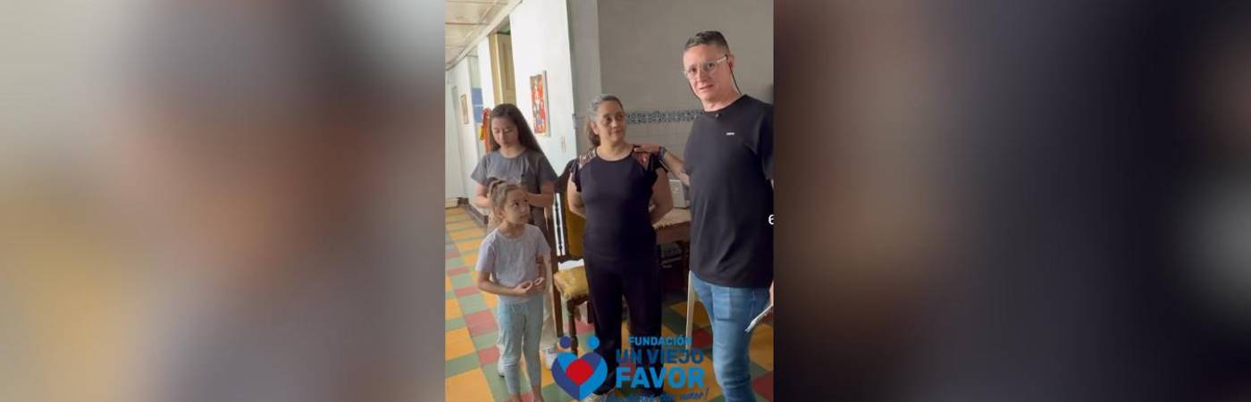 El video de la situación fue compartido por la fundación Un Viejo Favor. FOTO: @UNVIEJOFAVOR