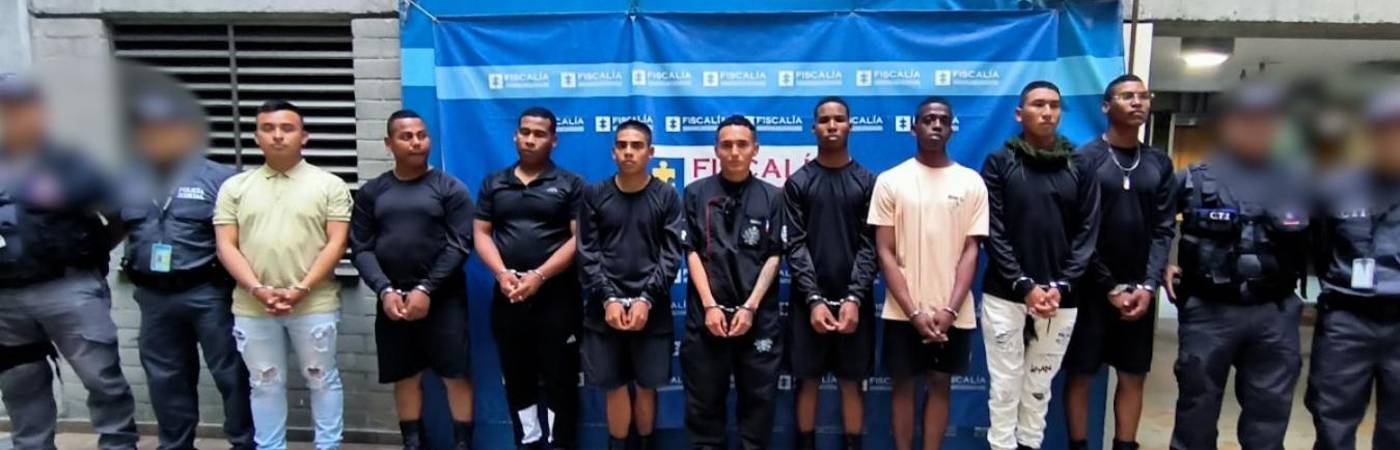 Los hombres fueron entregados a la Fiscalía desde el inicio de la investigación. /FOTO: CORTESÍA FISCALÍA