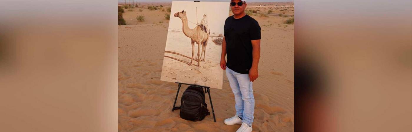 Actualmente está radicado en los Emiratos Árabes y por eso sus últimas obras están enfocadas en la cultura árabe. /FOTOS: CORTESÍA