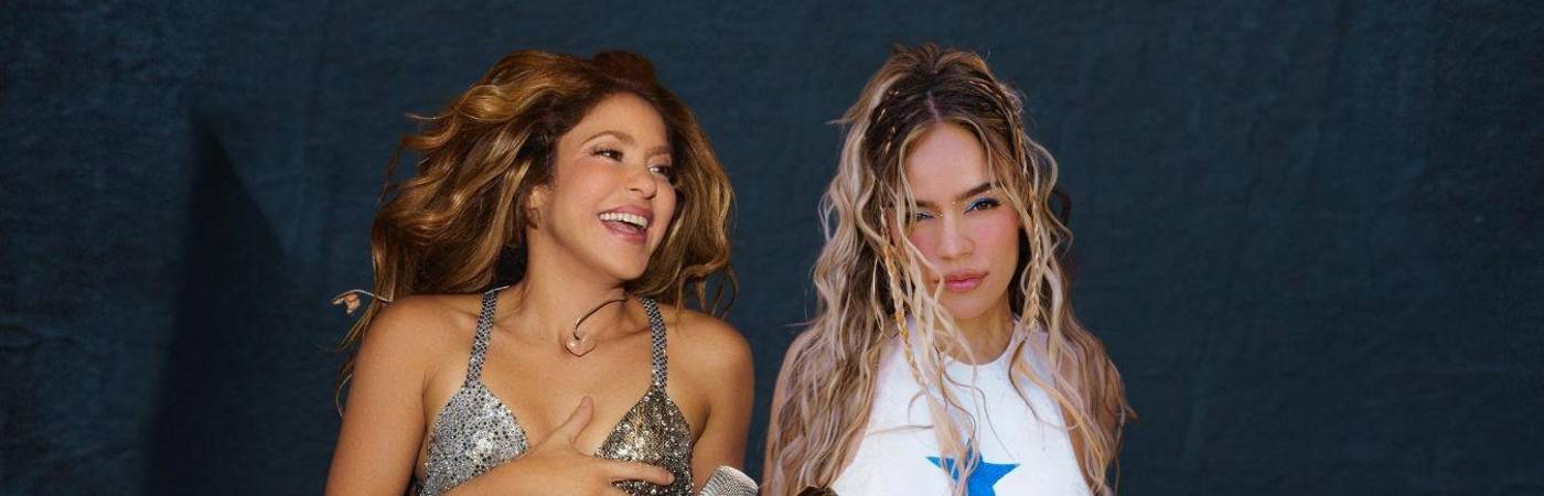 Shakira (izquierda) entró con su canción ‘Dai dai’ y Karol G (derecha) con ‘BbY WOW’. FOTOS: INSTAGRAM @SHAKIRA Y @KAROLG
