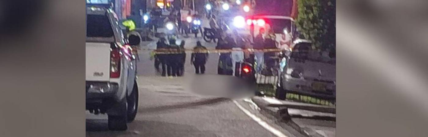 La persecución terminó con uno de los presuntos atacantes muerto. FOTO: CORTESÍA DENUNCIAS ANTIOQUIA