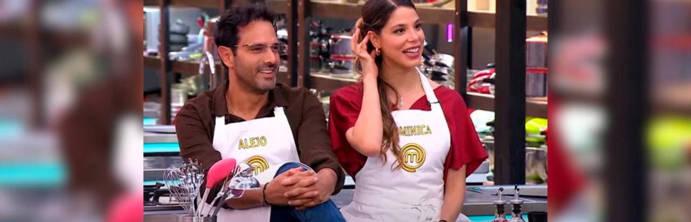 Alejandro Estrada y Dominica Duque. /FOTOCAPTURA DE VIDEO RCN TELEVISIÓN