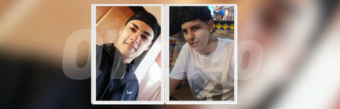 Estiben Alberto López (izquierda) y Mateo Arboleda (derecha) fueron las víctimas del ataque armado en Caldas. FOTO: CORTESÍA