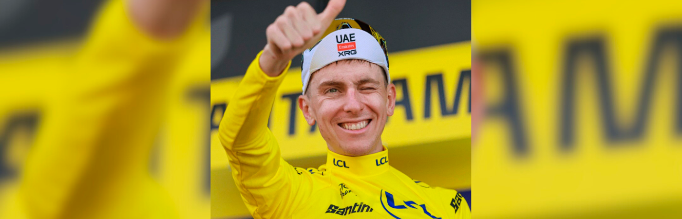 El esloveno Tadej Pogacar sigue de amarillo. /FOTO: INSTAGRAM @uae_team_emirates
