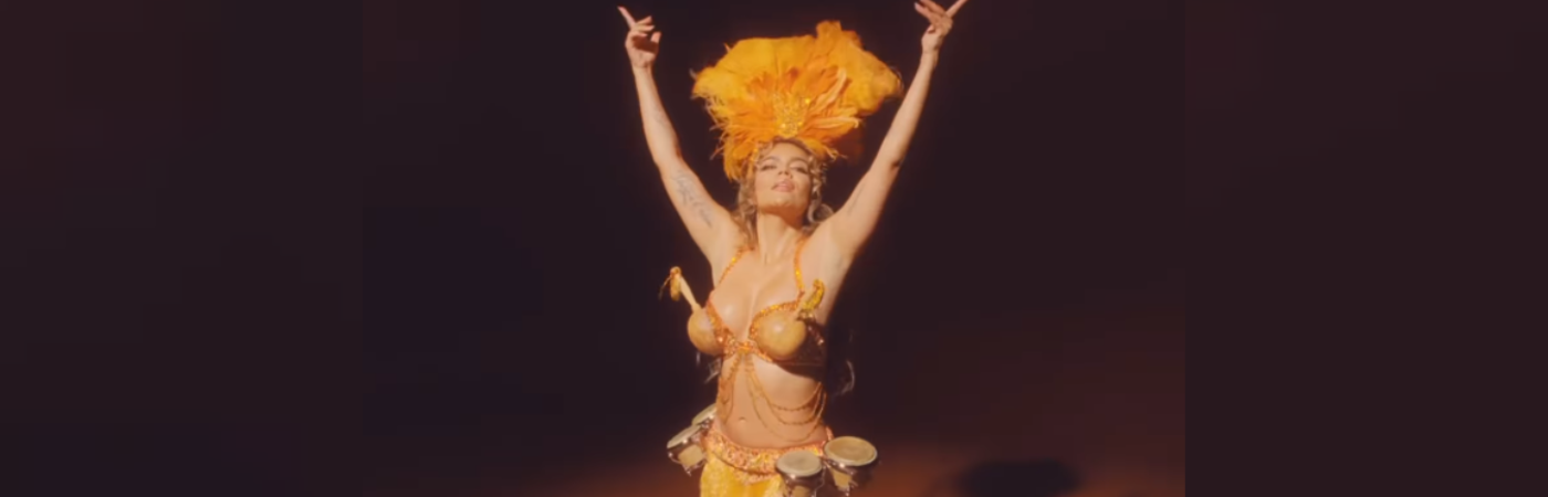 La temática de su nuevo álbum está ambientada en el color naranja. / FOTO: CAPTURA DE VIDEO 