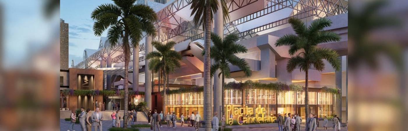 Render de cómo quedará el espacio de la estación Parque Berrío. FOTO: METRO DE MEDELLÍN
