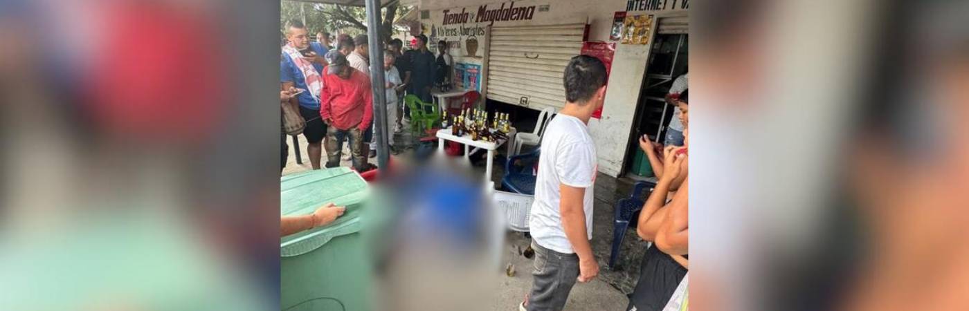 En este lugar se produjo el ataque sicarial en un establecimiento. FOTO: TOMADA DE X @HERNANDOLOZANO