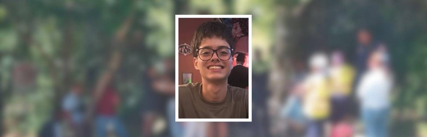 Santiago Uribe Monsalve, el joven asesinado junto a su novia, presuntamente, por un habitante de calle en Sabaneta. FOTO: TELEANTIOQUIA