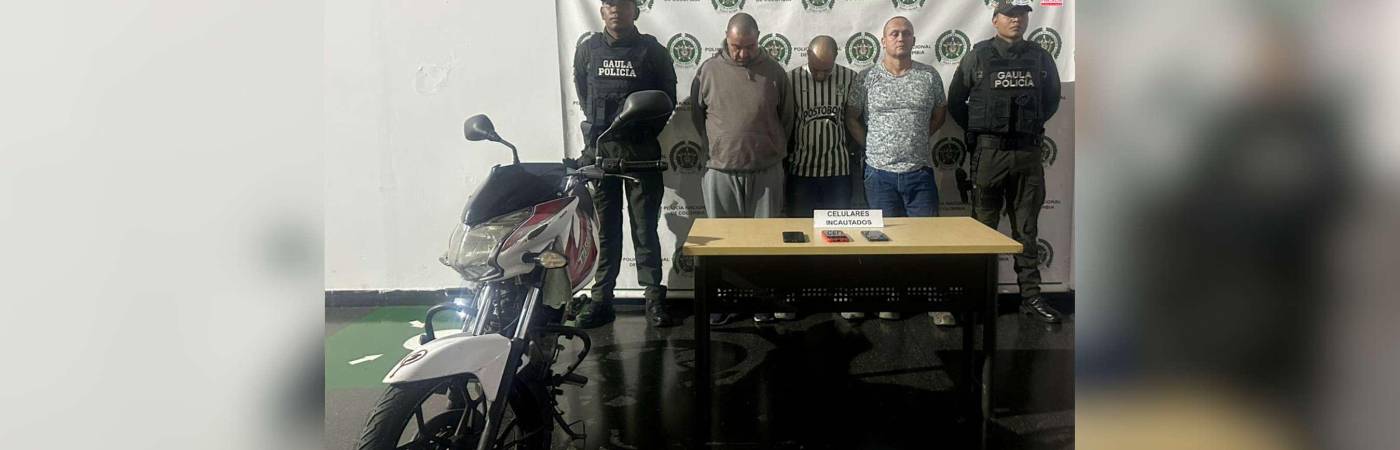 Los capturados. /FOTO: CORTESÍA