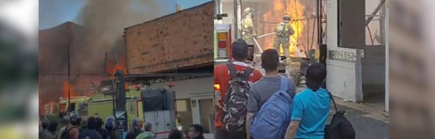 EN IMÁGENES: Incendio en El Poblado afectó dos edificaciones