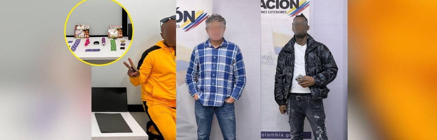 Ellos fueron los tres gringos inadmitidos en el Aeropuerto de Rionegro en las últimas horas. FOTOS: CORTESÍA MIGRACIÓN COLOMBIA