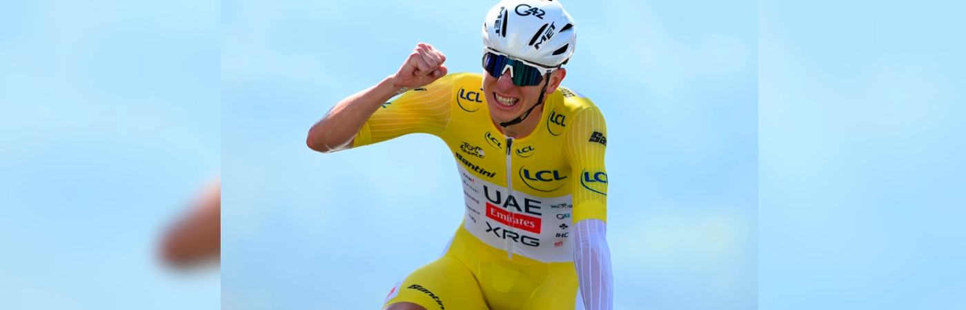 Tadej Pogacar lidera la clasificación general del Tour de Francia 2025. /FOTO: INSTAGRAM @tadejpogacar