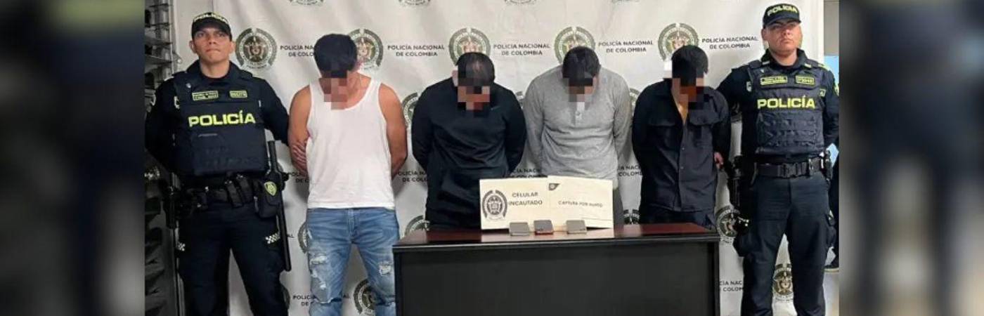 Los implicados intentaron escapar y fueron interceptados por las autoridades. FOTO: TOMADA DE MINUTO30