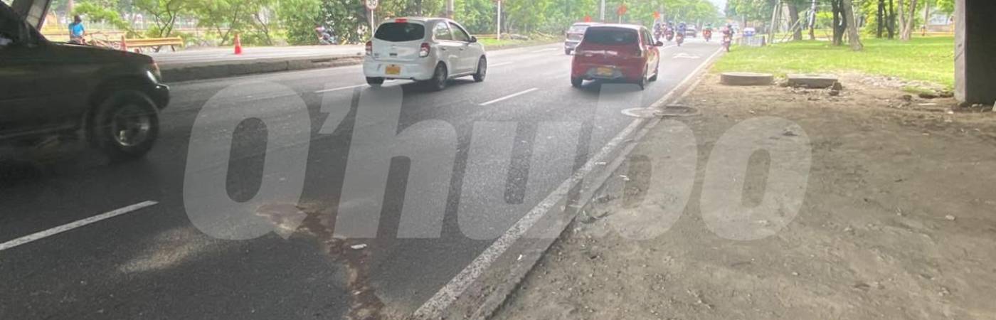 En esta zona fue atropellado Félix Arango. FOTO: ALEJANDRO ZAPATA