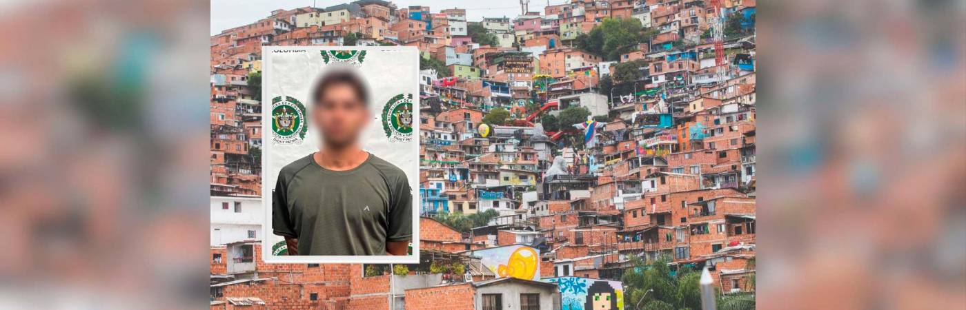 De acuerdo con la investigación, Noreña al parecer coordinaba cobros extorsivos en 18 sectores de esa zona de la comuna 13. /FOTOS: ESNEYDER GUTIÉRREZ Y CORTESÍA