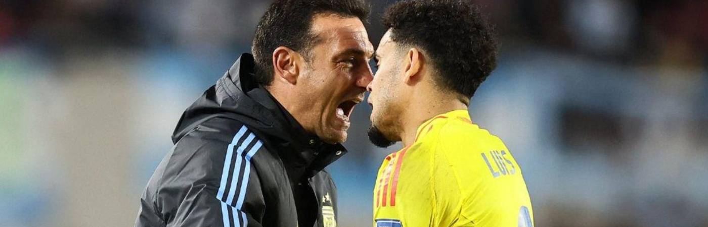 El hecho se presentó al final del partido entre la selección de Argentina y su similar de Colombia. / FOTO: X @giraltpablo