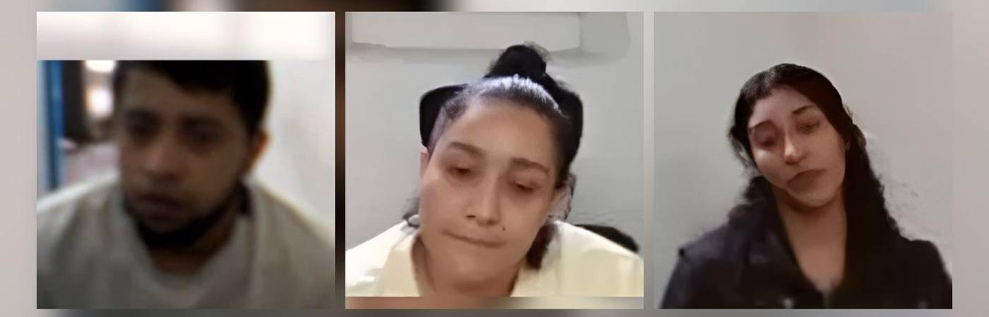 Ellos son los tres condenados. FOTO: CAPTURA DE VIDEO