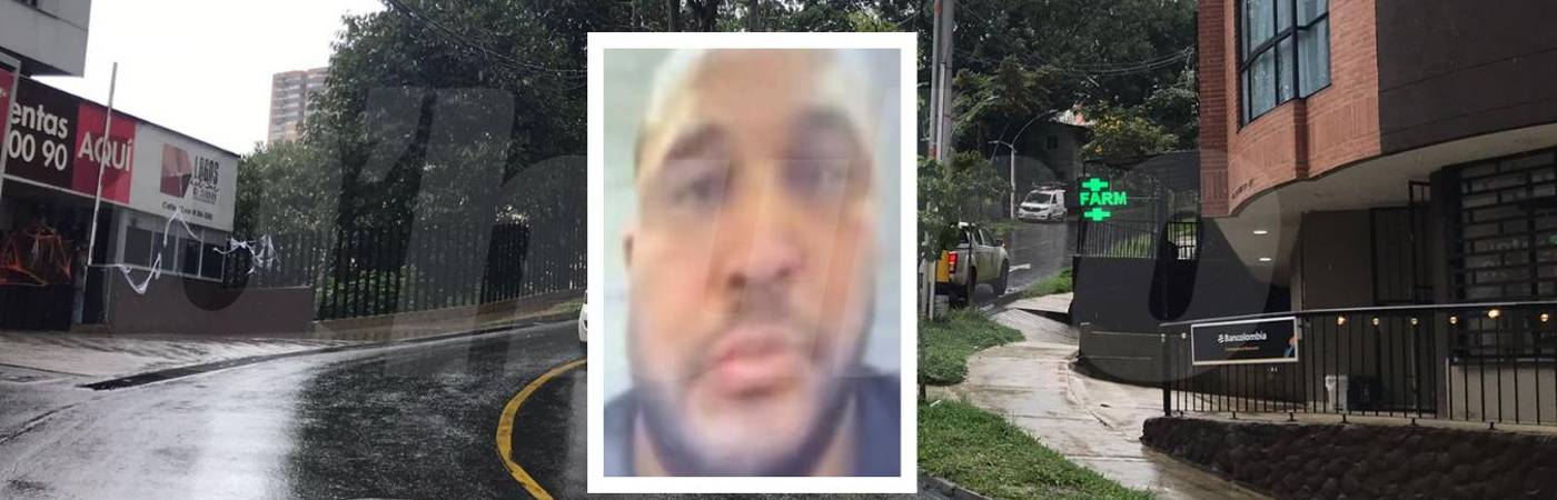 A la derecha el edificio de donde cayó Ender Rojas en Sabaneta, Antioquia. /FOTO: LAURA ROSA JIMÉNEZ Y 24HORAS.CL (FOTO DETALLE)