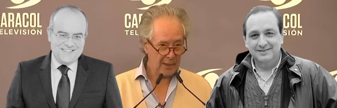 Gonzalo Córdoba (centro), presidente de Caracol Televisión, anunció una investigación independiente que garantizará la escucha a todas las partes involucradas. FOTO: CAPTURA DE VIDEO X @CARACOLTV E INSTAGRAM