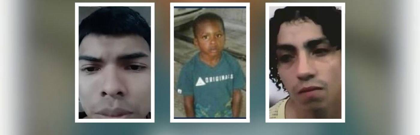 Estos son los dos hombres a los que un juez penal de conocimiento condenó por los delitos de homicidio agravado, desaparición forzada agravada y tortura de Marlon Cuesta (centro) FOTO: TOMA DE VIDEO