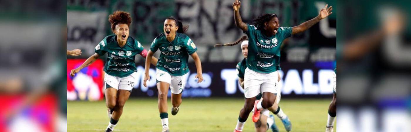Las mujeres del Deportivo Cali hicieron historia al ser el quinto equipo colombiano en disputar la final de la Copa Libertadores Femenina. / FOTO: CONMEBOL LIBERTADORES FEMENINA