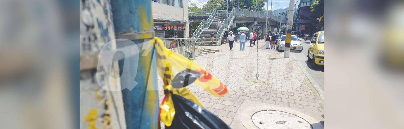 Los hechos ocurrieron en esta cuadra de la calle 73 con carrera 52, a un costado del Jardín Botánico. Los comerciantes de la zona piden más seguridad. /FOTO: MAURICIO PALACIO