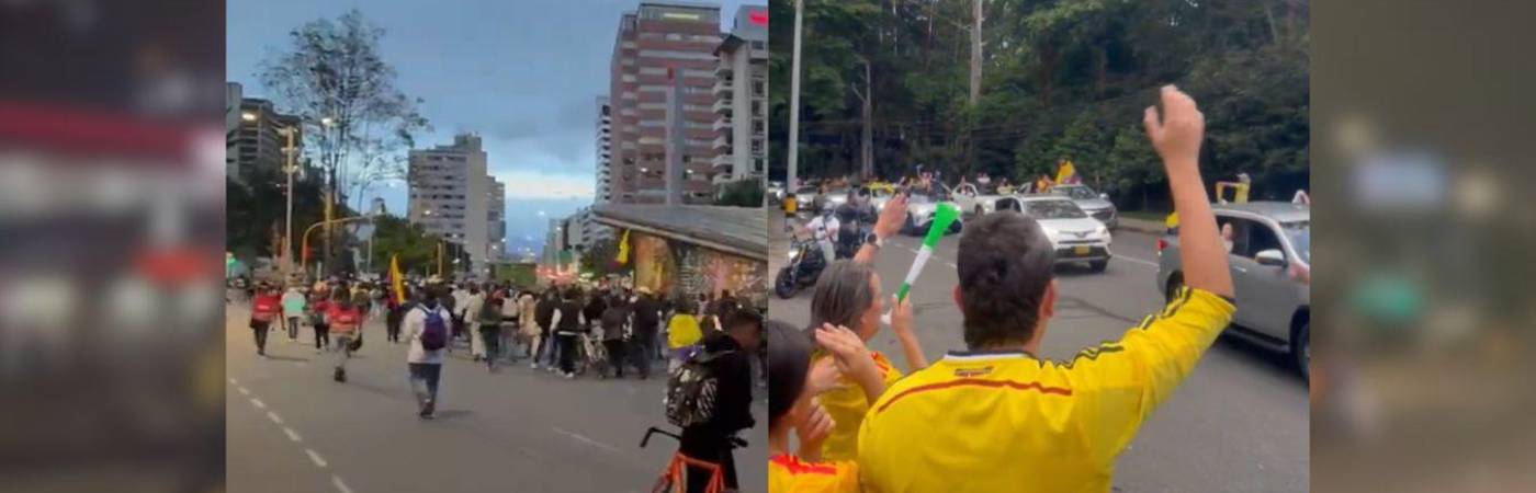 En diferentes ciudades del país, los colombianos salieron, algunos a celebrar y otros a expresar su inconformidad. FOTOS: CAPTURAS DE VIDEO X @ULTIMAHORACOL Y @LINISCOLORADO