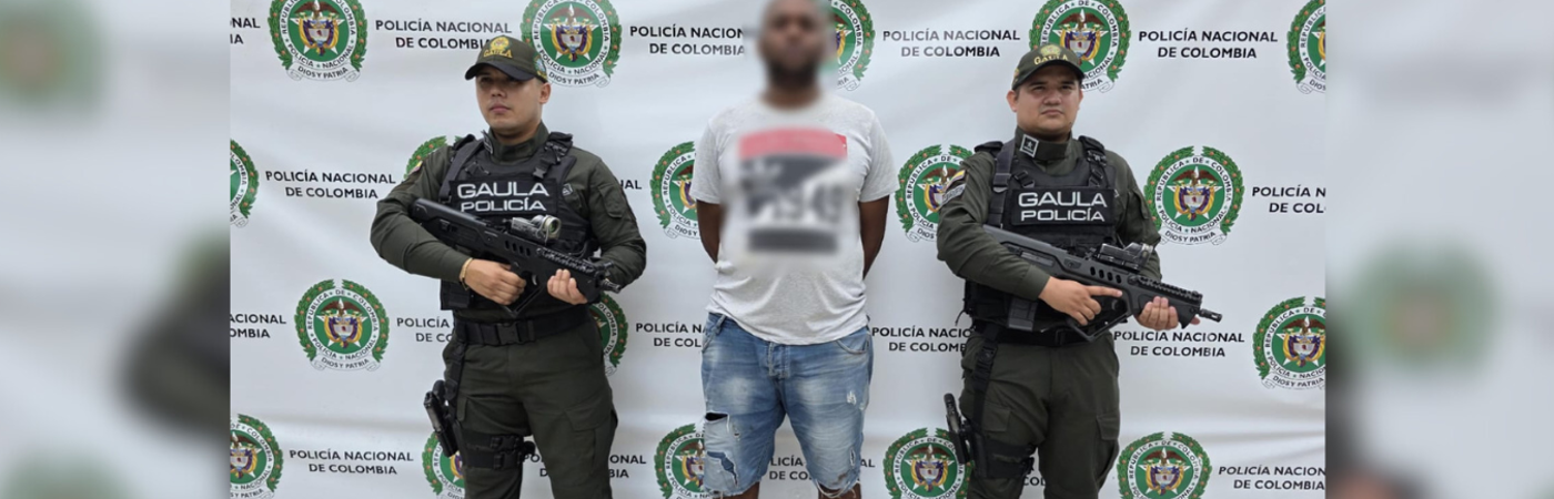 Alias Gato fue capturado por uniformados del Gaula Urabá. /FOTO: POLICÍA URABÁ