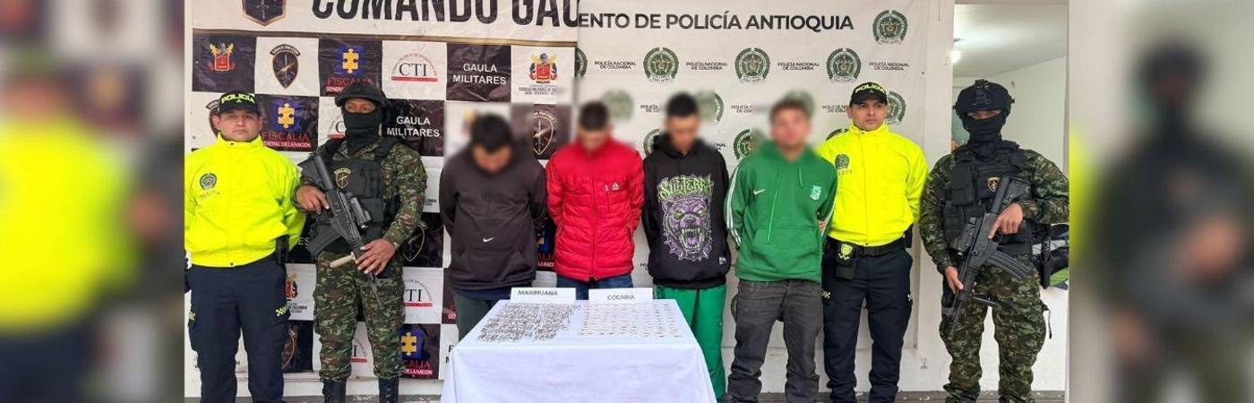 Varias capturas se dieron en el Oriente antioqueño. FOTO: CORTESÍA