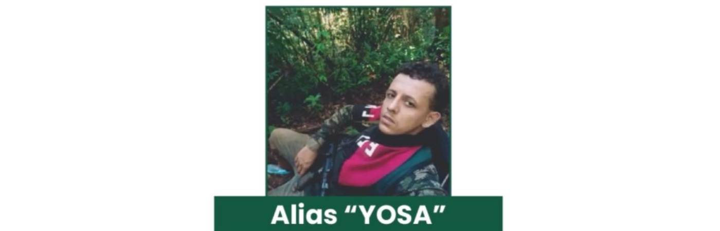 Ofrecen 200 millones de pesos recompensa por alias Yosa. FOTO: GOBERNACIÓN DE ANTIOQUIA