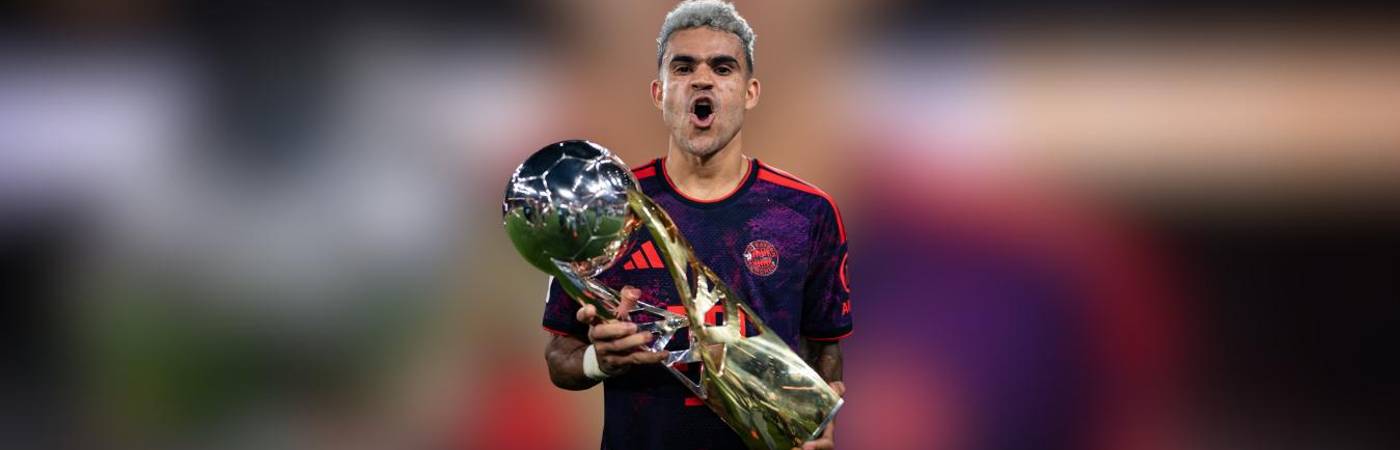 Luis Díaz campeón de la Supercopa de Alemania con el Bayern. FOTO: GETTY IMAGES