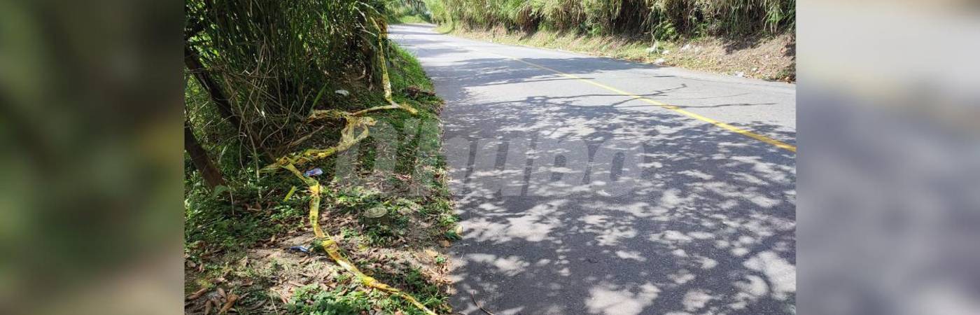 Lugar donde fue hallado el cadáver. FOTO: ANDRÉS GARCÍA