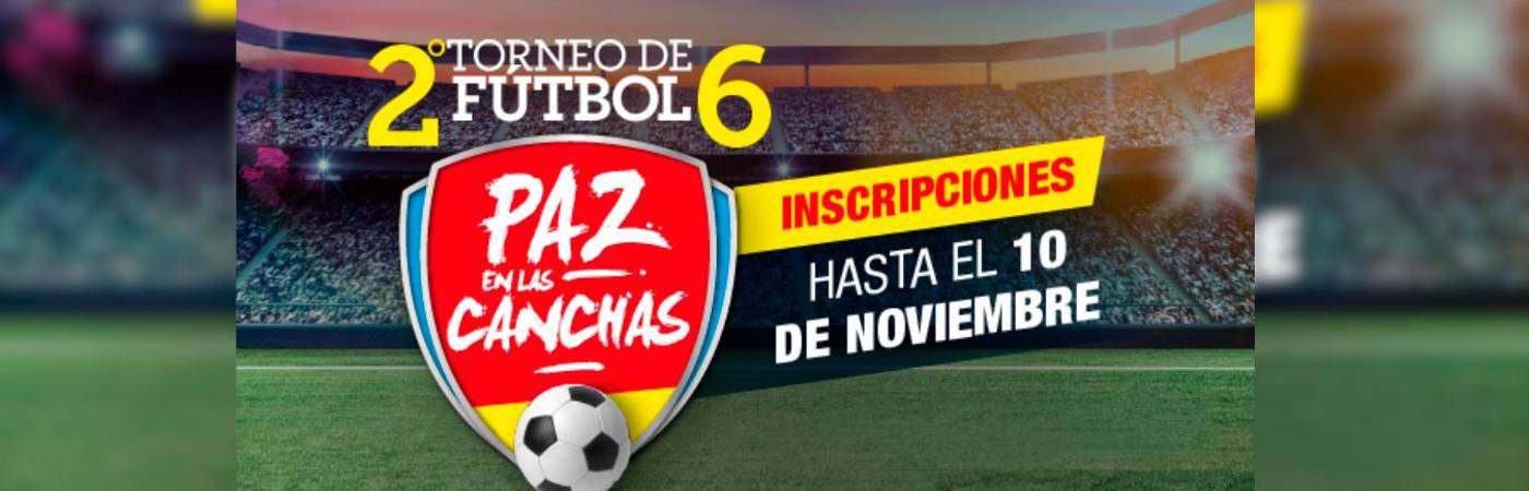 ¿Cómo inscribirse en Paz en las canchas?