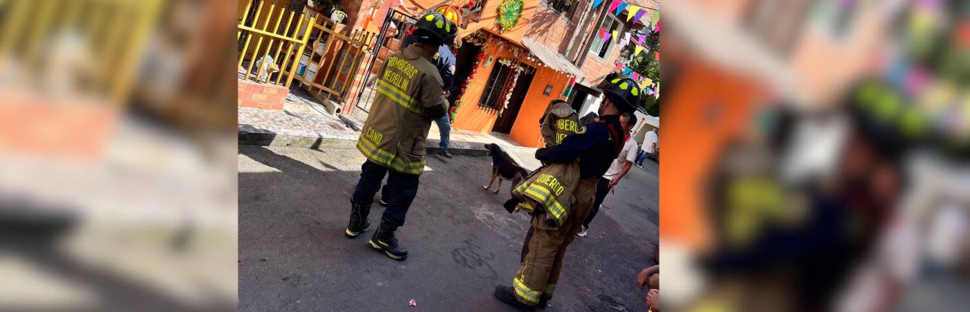 Explosión en San Antonio de Prado. FOTO: JAC CANTARRANA 