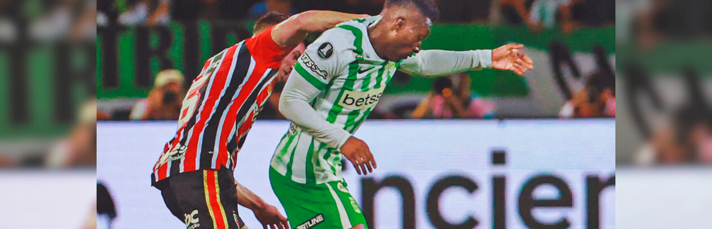 Marlos Moreno (derecha) será una de las alternativas de Nacional hoy el Morumbí. /FOTO: MANUEL SALDARRIAGA