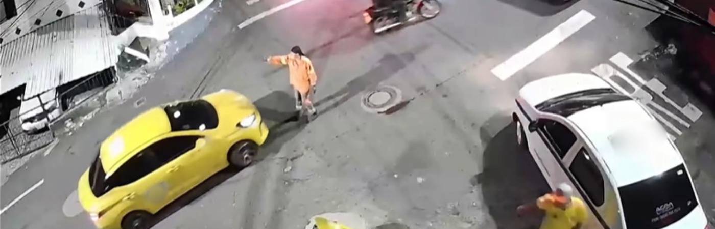 Este es el momento de los hechos en el barrio La Francia. FOTO: REDES 