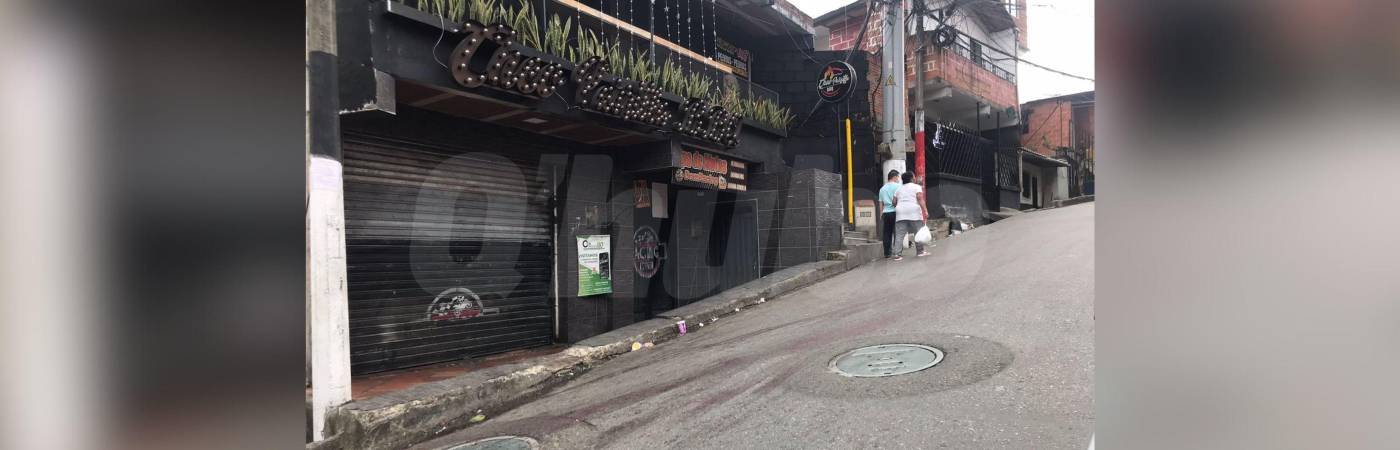 En esta cuadra del barrio Blanquizal, al occidente de Medellín, ocurrió el doble homicidio. FOTO: LAURA ROSA JIMÉNEZ VALENCIA