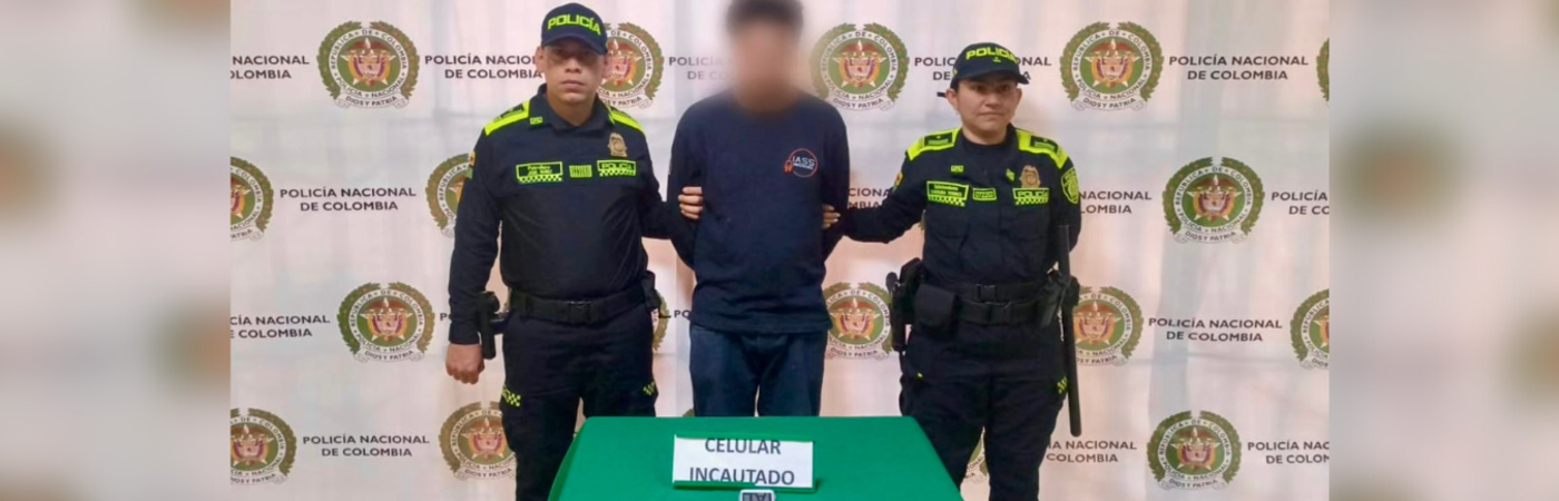 Captura de alias Osama en Medellín. /FOTO: CORTESÍA MEVAL