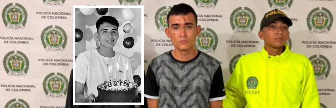 Diego Raigoza fue capturado por el crimen de Gabriel Herazo (detalle). FOTO: CORTESÍA Y TOMADA DE REDES SOCIALES