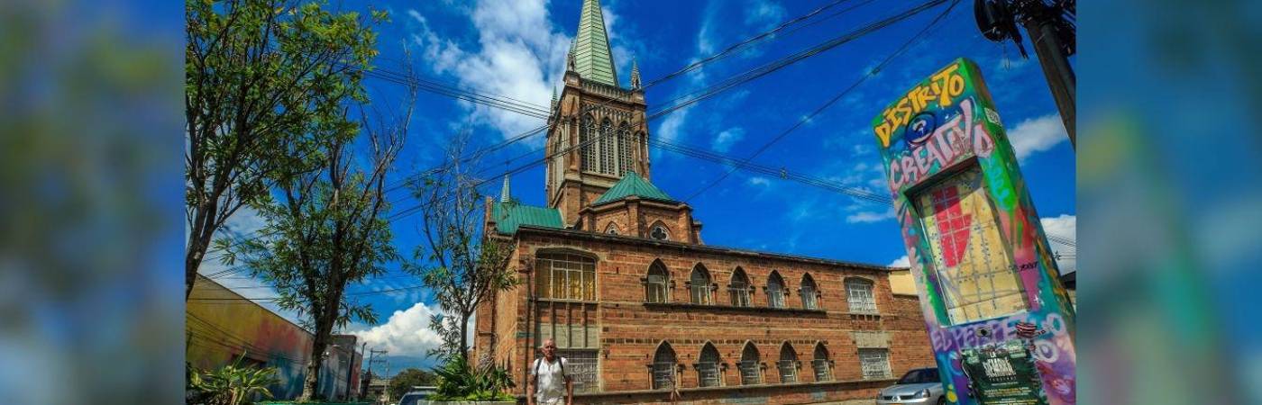 Parroquia Nuestra Señora del Perpetuo Socorro en este sector del centro de Medellín. FOTO: ANDRÉS CAMILO SUÁREZ