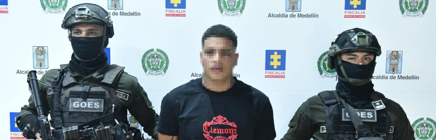 Alias la Chucha pasó a ser el segundo al mando tras la captura de alias Huelillo la semana pasada. FOTO: CORTESÍA POLICÍA METROPOLITANA