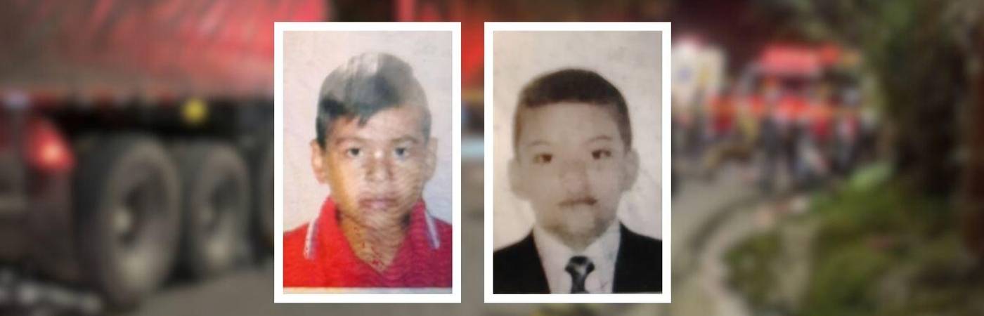 Erik Santiago (izquierda) y Yeri Santiago (derecha) fueron auxiliados por los bomberos, pero por la gravedad de sus heridas fallecieron en el lugar. FOTO: CORTESÍA ALCALDÍA DE LA ESTRELLA