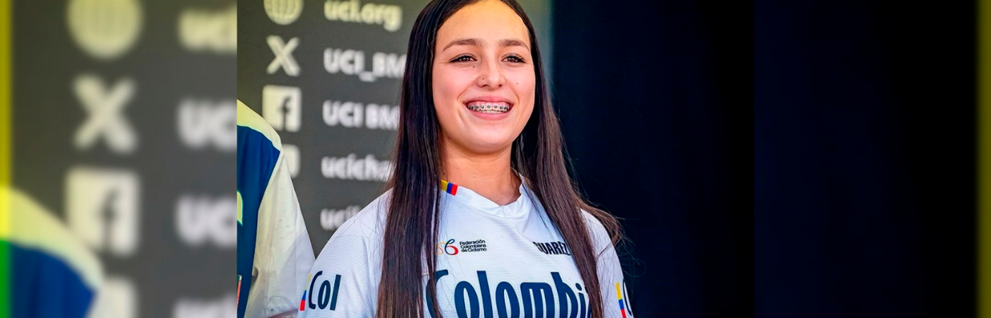 Valentina Jiménez campeona mundial del BMX. /FOTO: INSTAGRAM @deportecolombiano